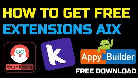 Thunkable, Kodular,appybuilder All FREE Extensions Download |Technoglide