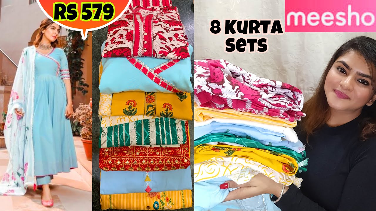 Meesho Kurta Set haul Meesho latest kurta sets Meesho Online