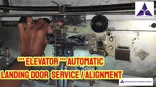 AUTOMATIC LANDING DOOR SERVICE AND ALIGNMENT #johnson lift.