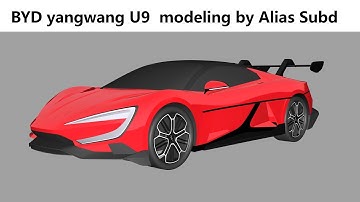 BYD yangwang U9 modeling by Alias Subd