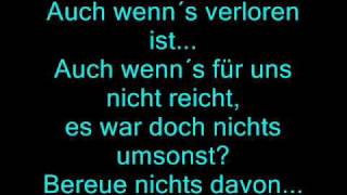 Silbermond-Ich bereue nichts Lyrics chords