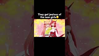 They get jealous of the new girls😏 | Beast tamer #anime #shorts
