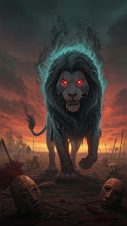 Horror Version of The Lion King! Simba, Mufasa, Nala & Scar as Cursed Beasts! 🦁💀 #shorts #lionking