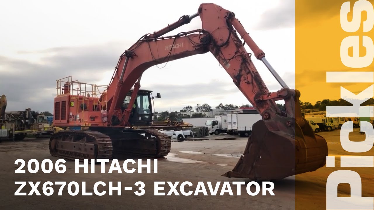 2006 Hitachi ZX670LCH3 Hydraulic Excavator Pickles Industrial YouTube