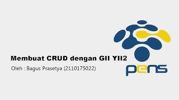 Cara Membuat CRUD pada YII2 dengan GII