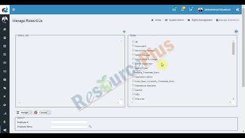 Rights Management in ResourcePlus HRMS application?