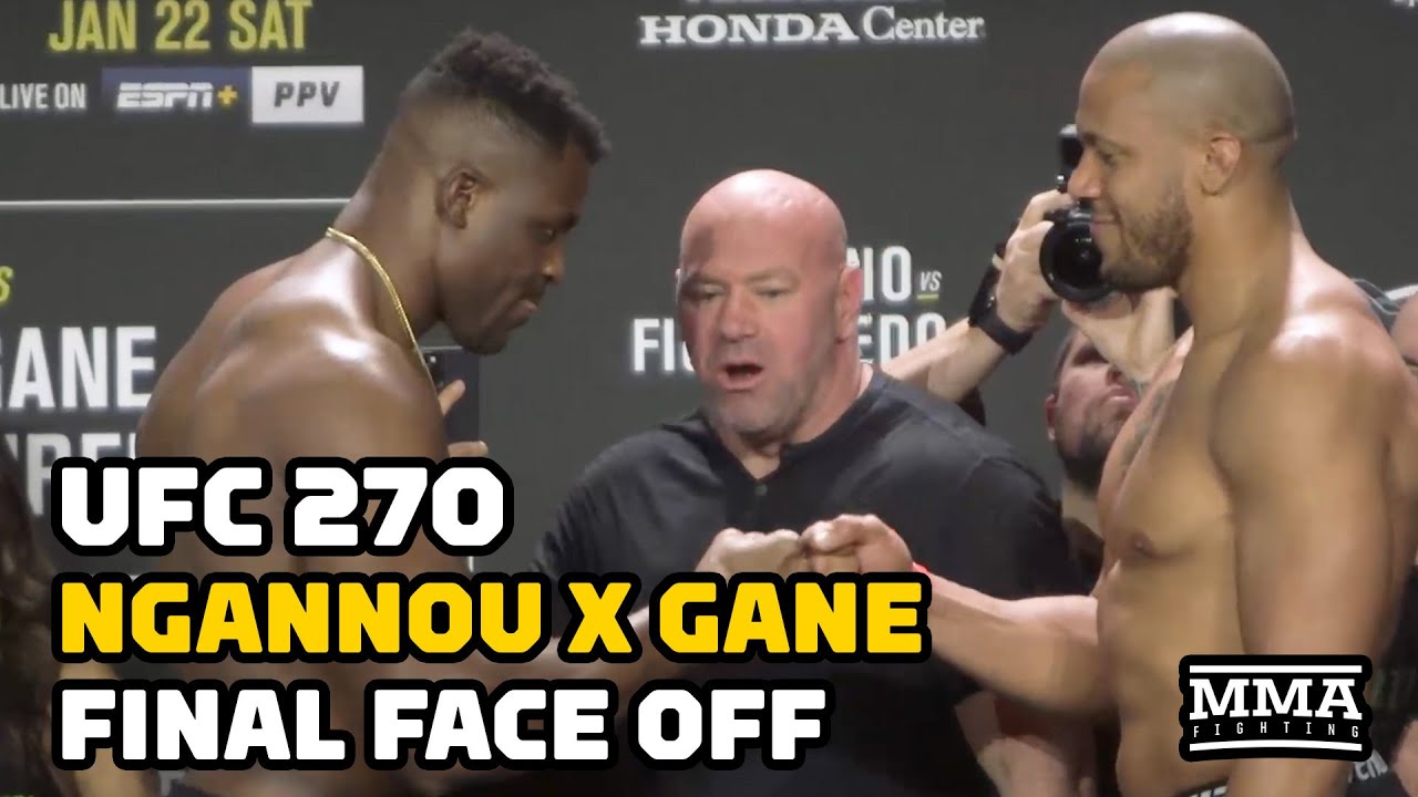 Francis Ngannou Promises Explosive Knockout During Final Faceoff With Ciryl Gane UFC 270