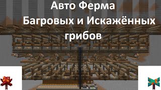 Авто Ферма Багровых и Искажённых грибов 1.16.5 By RanDomnijAlen Minecraft