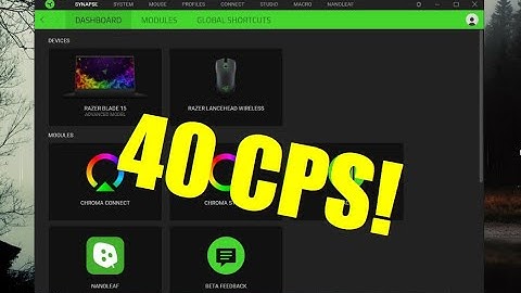How to autoclick 40 CPS with Razer Synapse