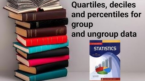 Quartiles, deciles and percentiles for grouped and ungrouped data ch 3 lec 8
