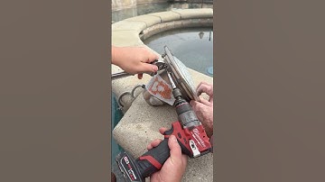 Changing swimming pool light bulb. #swimmingpool #poollights #howto