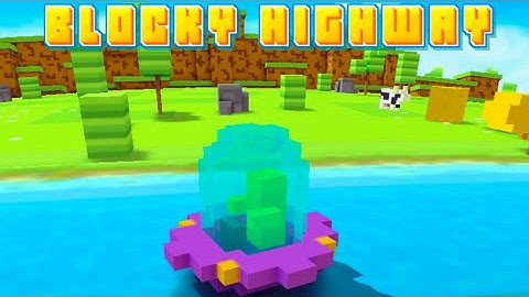 Blocky Highway: Traffic Racing Gameplay | New Vehicle UFO Country Side One Way Scored 1260