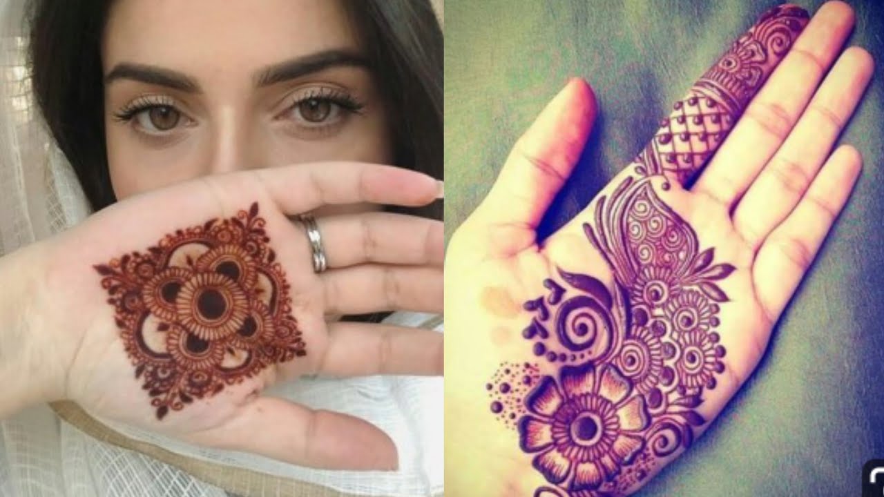 Featured image of post New Simple Round Mehndi Design / One big round floral mehndi pattern with a big shaded leafy flower is applied on the palm.