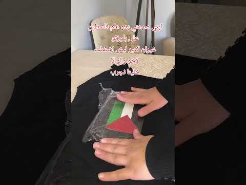 إعادة تدوير من ورق الفوم علم فلسطين