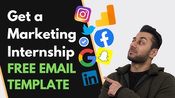 How to Get a Marketing Internship with NO EXPERIENCE with FREE Email Template