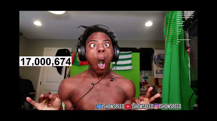 @IShowSpeed Jumps into camera after hitting 17 Million Subs