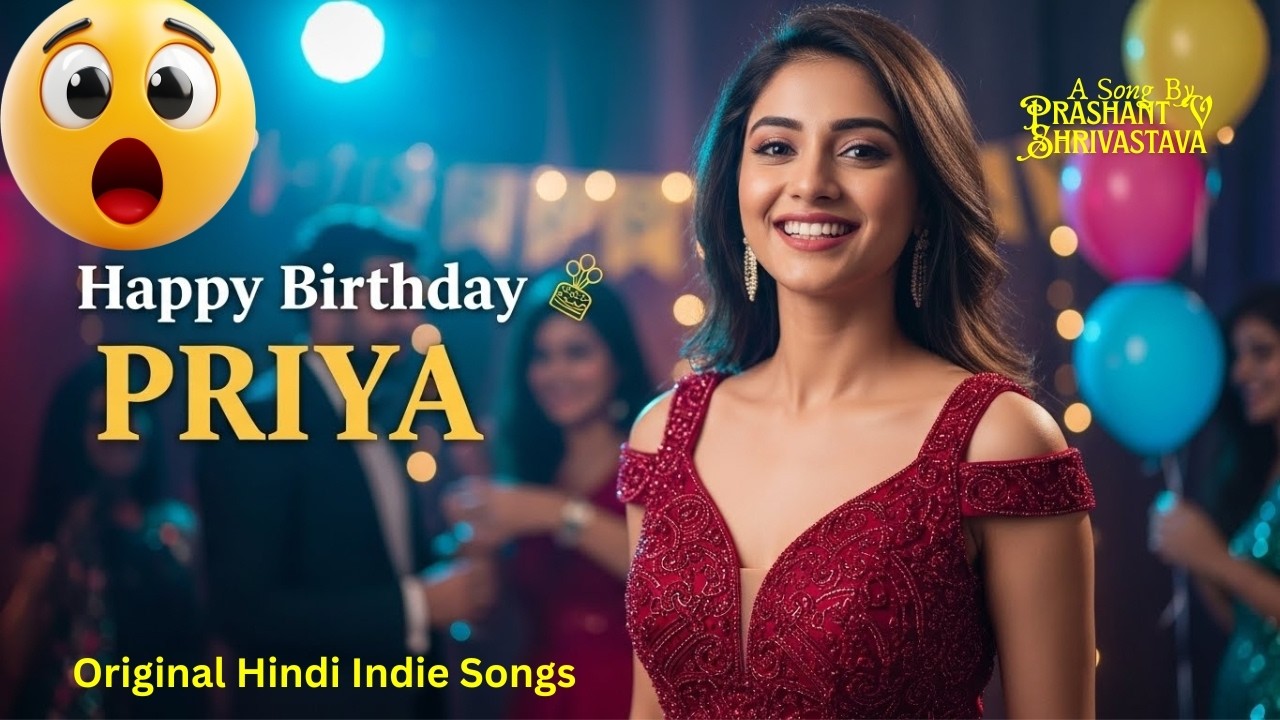 Happy Birthday Priya! 🎂 A Special Musical Gift 4 U | Original Indie Songs | Prashant V Shrivastava