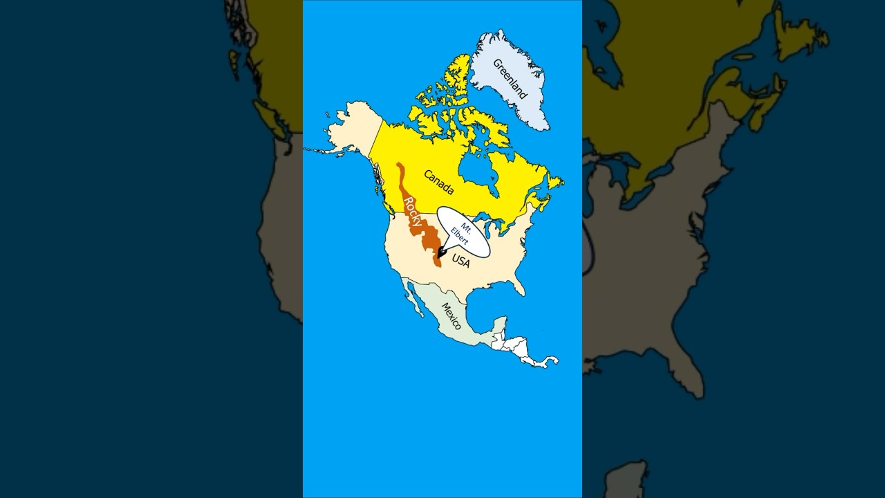 Mountain Ranges in North America (उत्तरी अमेरिका की पर्वत श्रृंखलाएँ) 