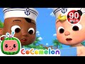 The Sailor Went to Sea | Cocomelon Nursery Rhymes 🚍🍉| Colors For Kids 🌈🏳️‍🌈