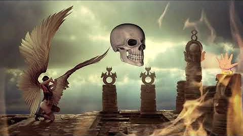 Fire & Skull Animation | Scary Horror Land | No Copyright Video| Intro vfx Background Video Effects