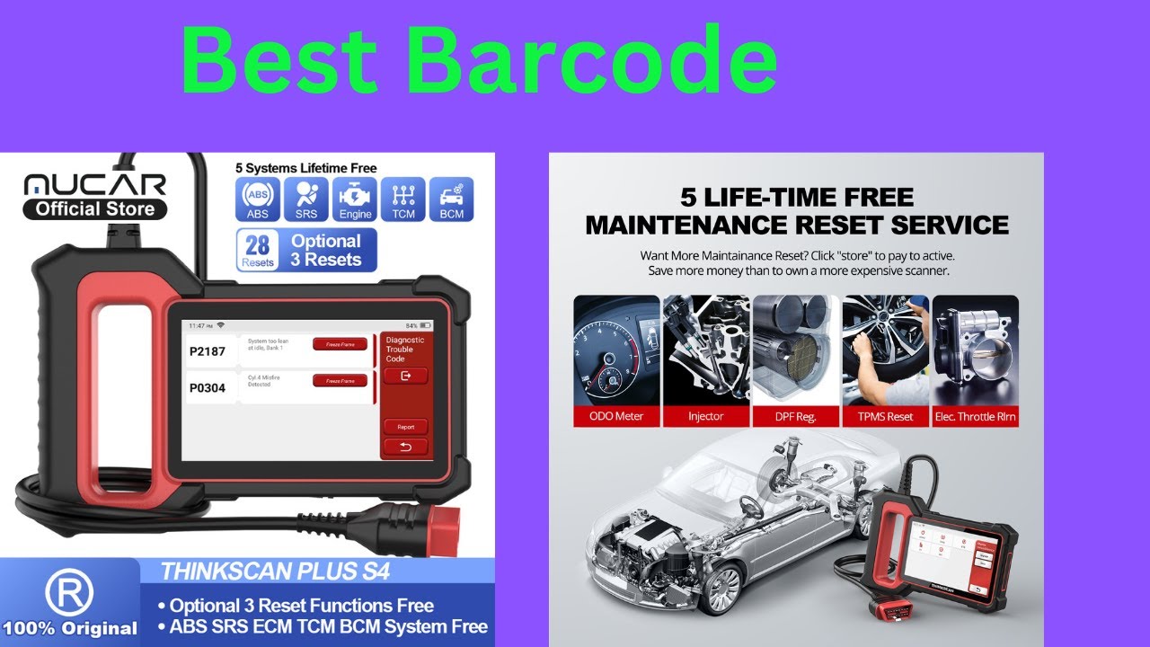 THINKSCAN PLUS S4/S6/S7 OBD2 Car Diagnostic Tools Multi System Scan ABS ...