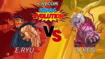 Evil Ryu vs. Violent Ken - Epic Showdown | Capcom Vs. SNK Evolution