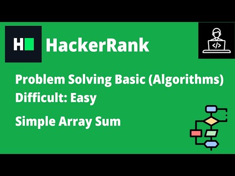 Resolviendo Simple Array Sum en HackerRank | B-Coding | #logicadeprogramacion