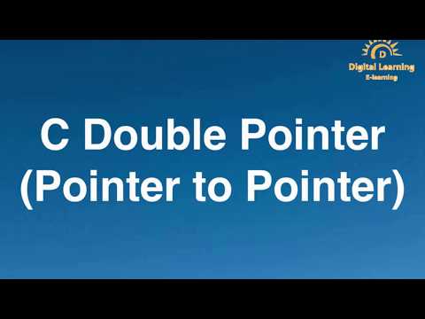 37 C Double Pointer Pointer to Pointer | Online Training Download app from below link