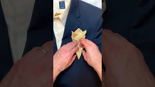 Cagney Pocket Square Fold #suit #fashion #pocketsquare