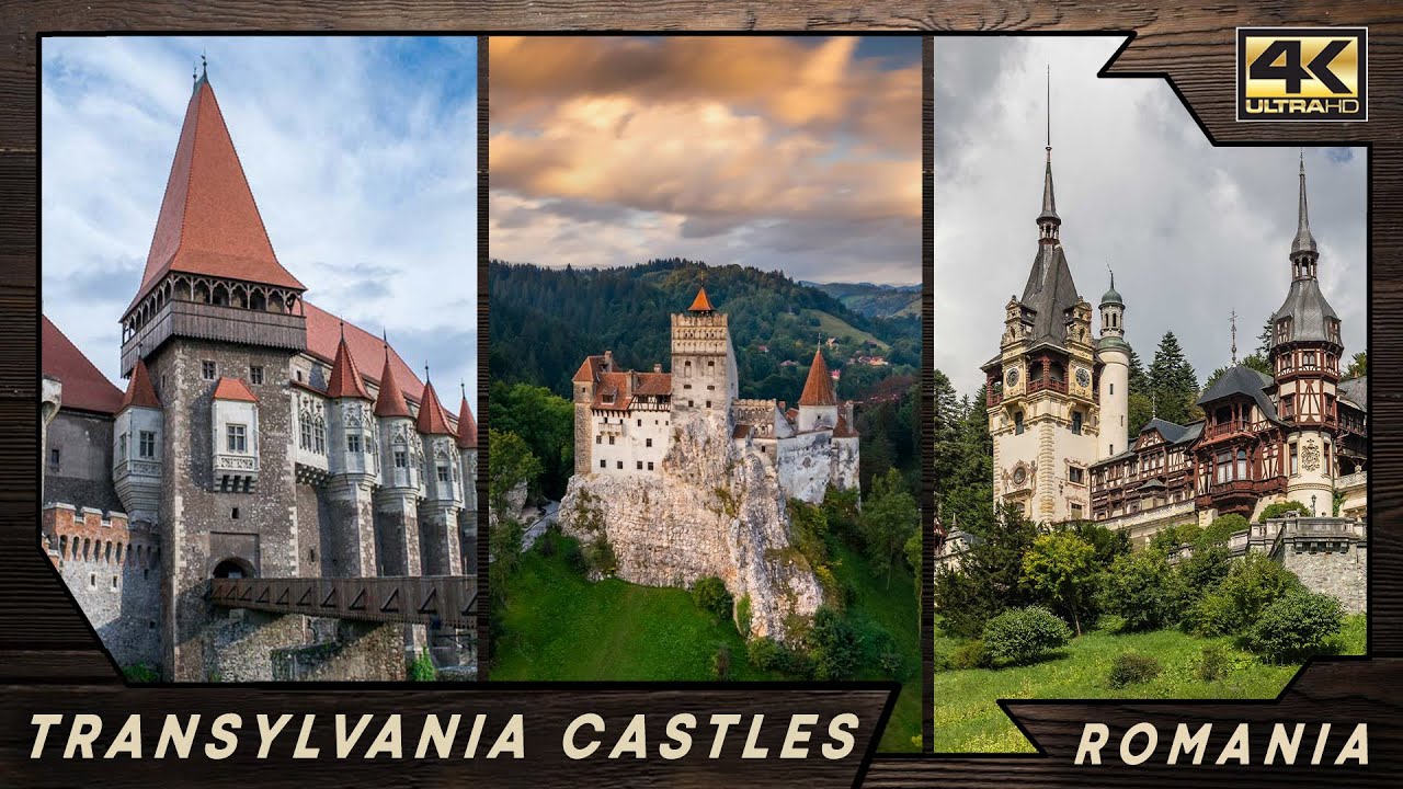 Замки Трансильвании 🇷🇴 Румыния ● Корвин, Бран и Пелеш в 【4K】