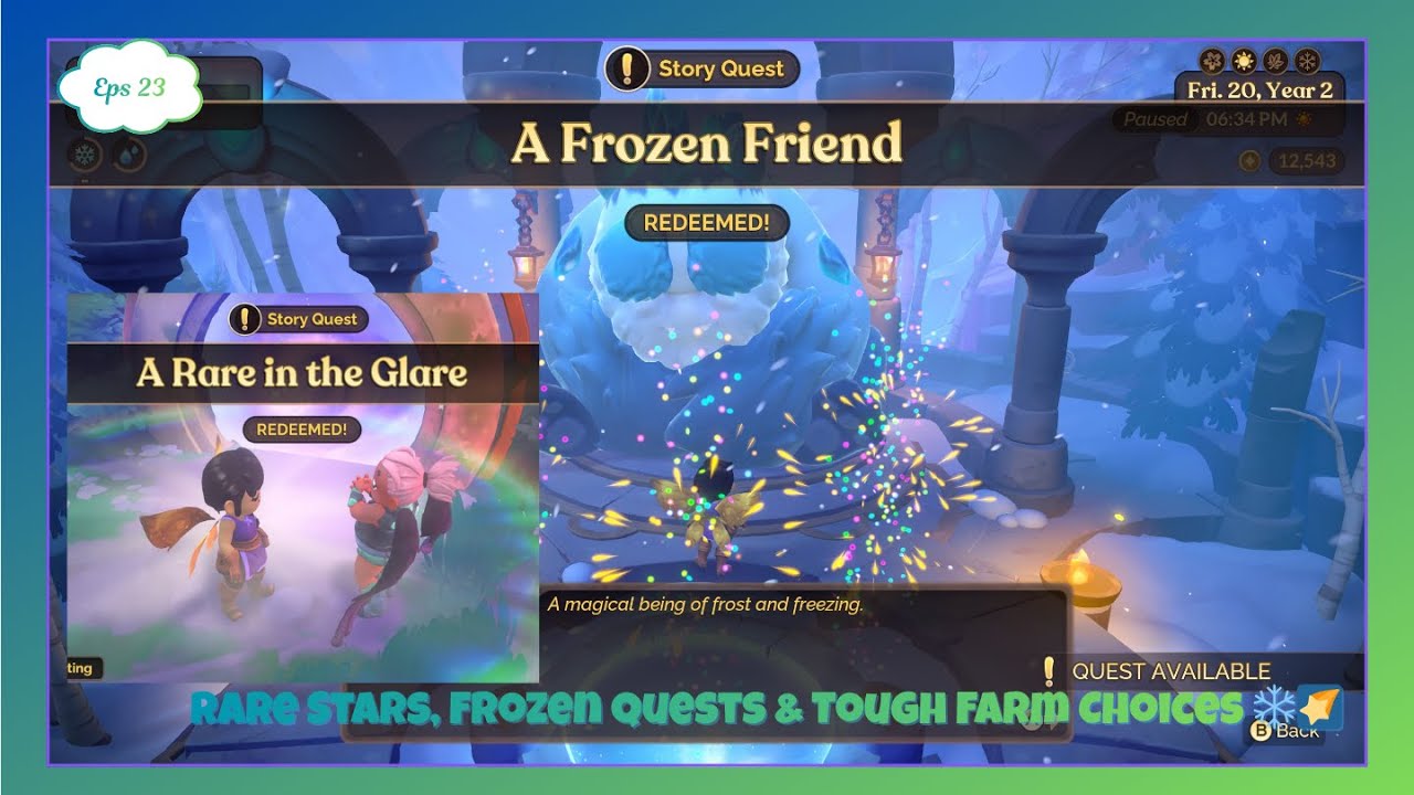 Rare Stars, Frozen Quests & Tough Farm Choices ❄️🌠 | Fae Farm Ep. 23