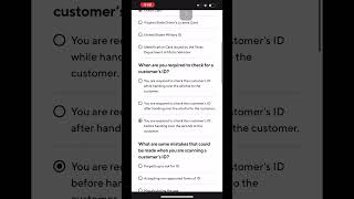 DoorDash alcohol test (quick and easy to the point version) #doordashquiz #100% #doordash #alcohol screenshot 2