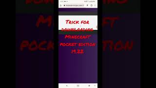 trick for downloading Minecraft in mobile 19.22 #viral #youtubeshorts #shorts #short #viralshorts screenshot 3