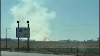Grass fire along I-80 near Kearney brought under control