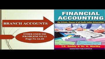 Branch Accounts Other Exercise Problem No 11