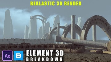 Realastic 3d Render BREAKDOWN | After Effect Tutorial | Megascan Library