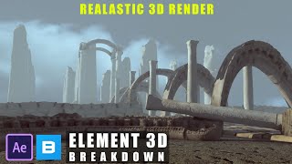 Realastic 3d Render BREAKDOWN | After Effect Tutorial | Megascan Library