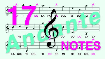 Treble (G) Clef, Do Re... (Ti): Learn to Read the DO Note in Less Than 2 Minutes (Andante, 17 Notes)