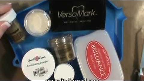 Embossing - How to Emboss Using rubber Stamps and Embossing powder