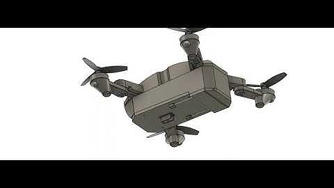 Fire-fighting drone designed with fusion360