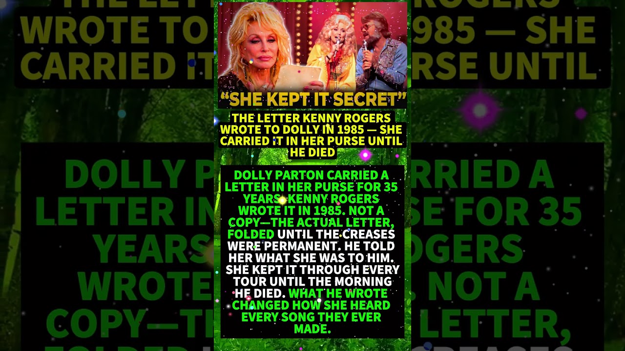 The Letter Kenny Rogers Wrote To Dolly In 1985 — She Carried It In Her Purse Until He Died #shorts - YouTube
