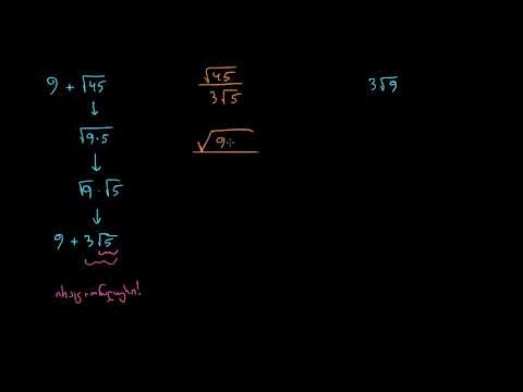 დამუშავებული მაგალითი: რაციონალური და ირაციონალური გამოსახულებები