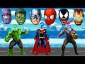 Wrong superheroes puzzle game dance  wrong heads top superheroes