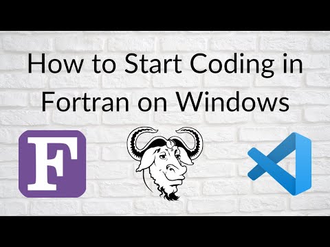 How to Start Coding in Fortran on Windows
