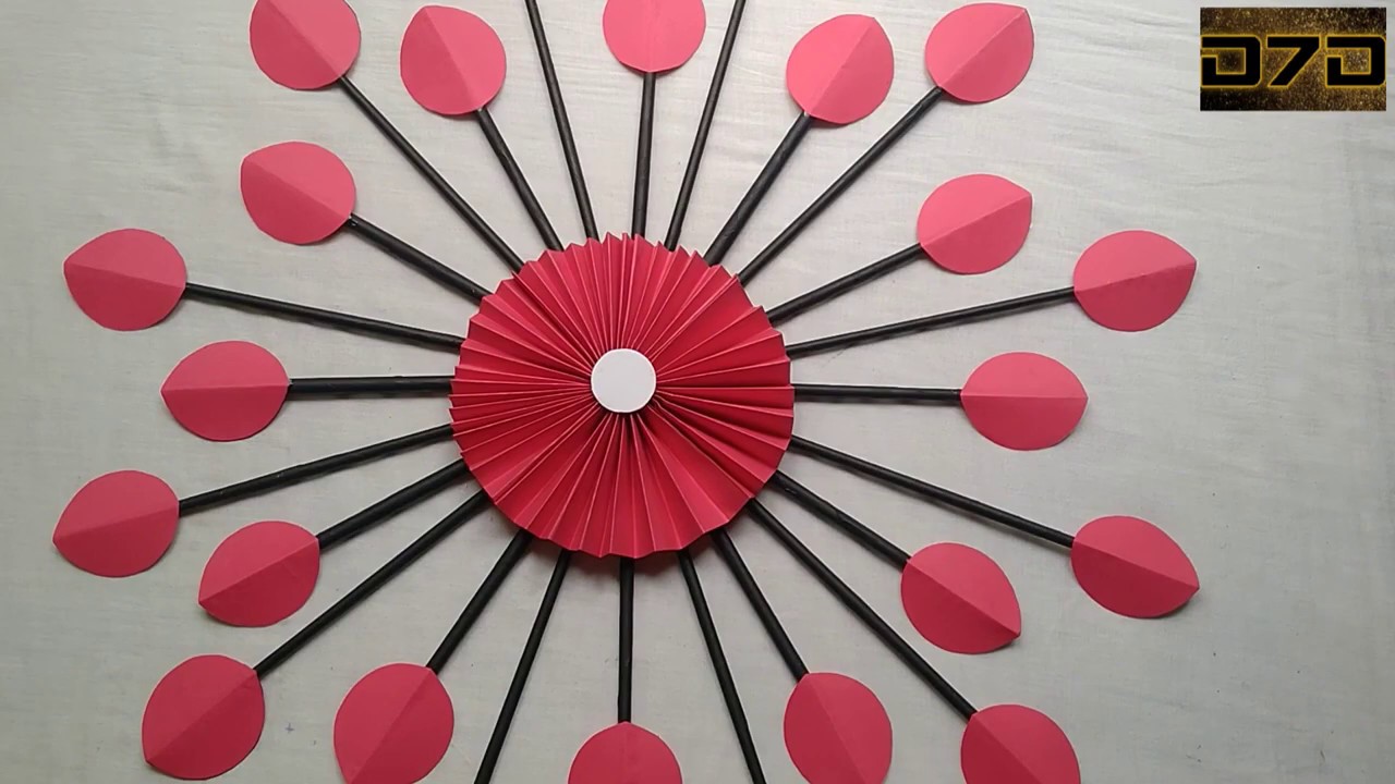 How To Make A Wall Hanging I Best Out Of Waste/Paper Wall Decor Easy ...