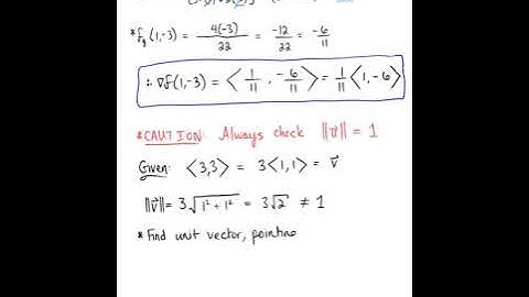 Computing Directional Derivatives (Example 1)