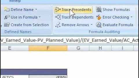 How to display the relationships between formulas and cells in Excel