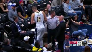 Nikola Jokic Ankle Injury vs Bulls