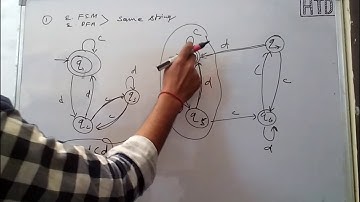 Find two given DFA are equivalent or not Theory of computation lec - 20 for uptu/gate in HINDI