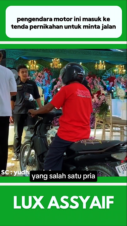 THIS MOTORCYCLE RIDER ENTERED A WEDDING TENT TO ASK FOR A ROUTE #shorts